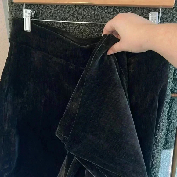 NWT Loft Black Ribbed Velour Pants - Picture 5 of 6